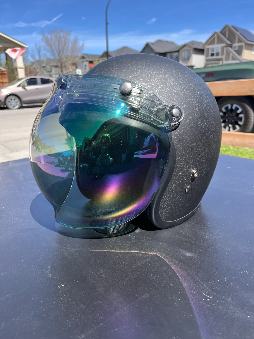 Retro Motorcycle Helmet - photo 2