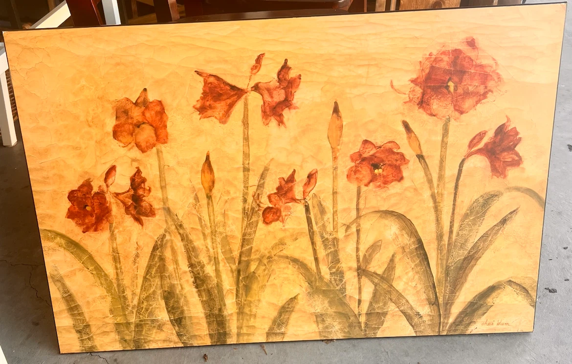 Photo of “Row of Red Amaryllis Light” by Cheri Blum