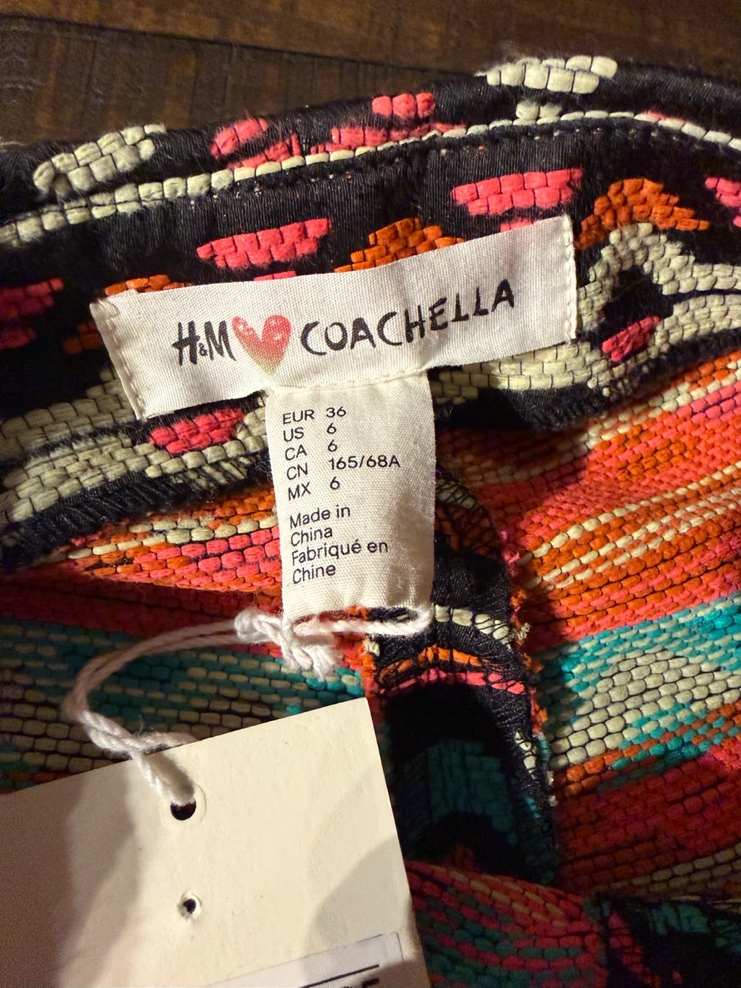 Lollapalooza?! H&M Coachella Patterned Shorts Size 6 - photo 5