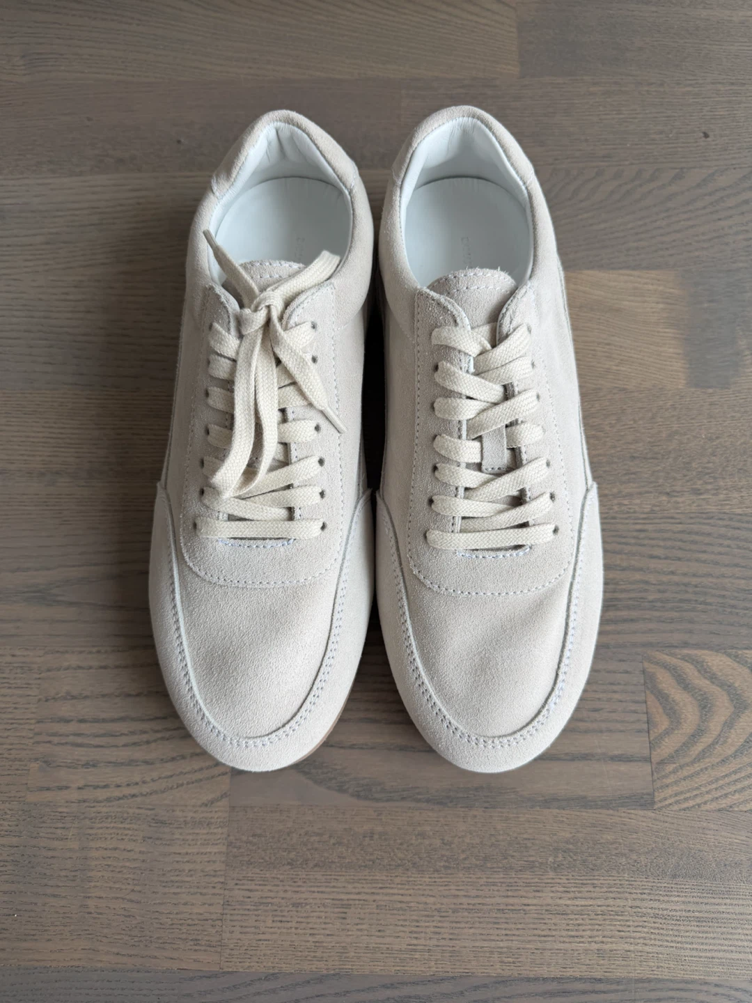 Light Beige Suede Sneakers - photo 2