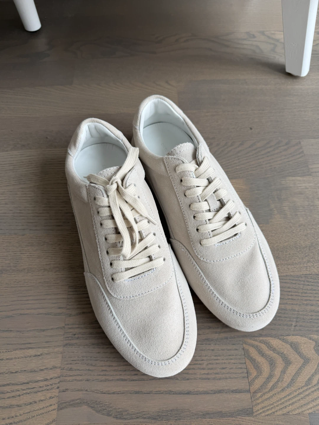 Light Beige Suede Sneakers - photo 5