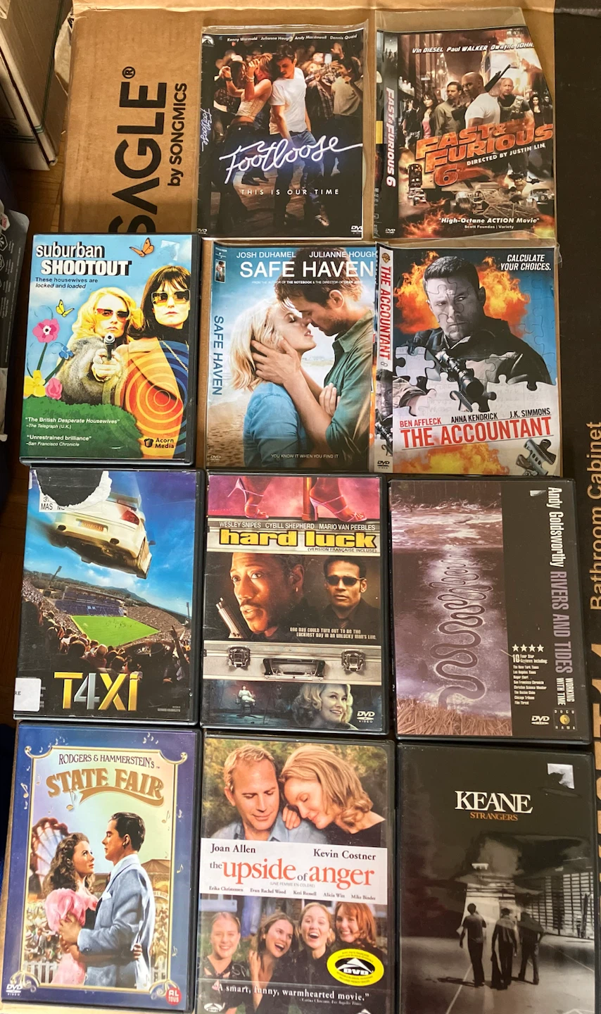 Lot of 8 DVDs: Fast & Furious 6, The Accountant, and more