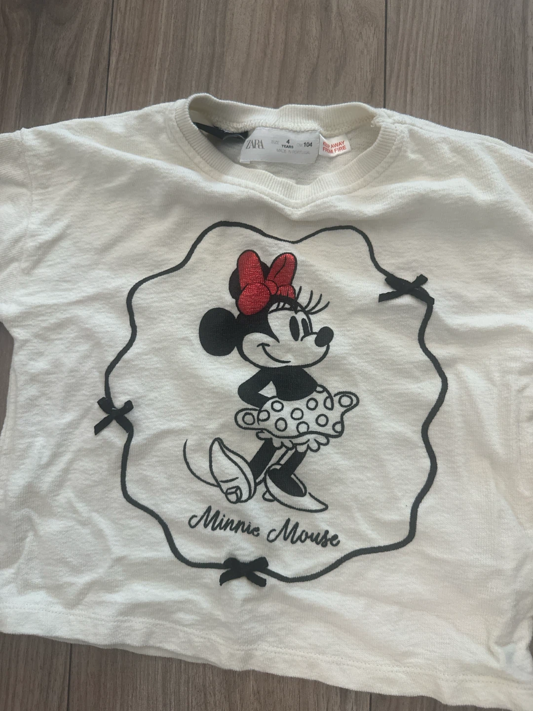 Zara Minnie Mouse Long Sleeve Shirt