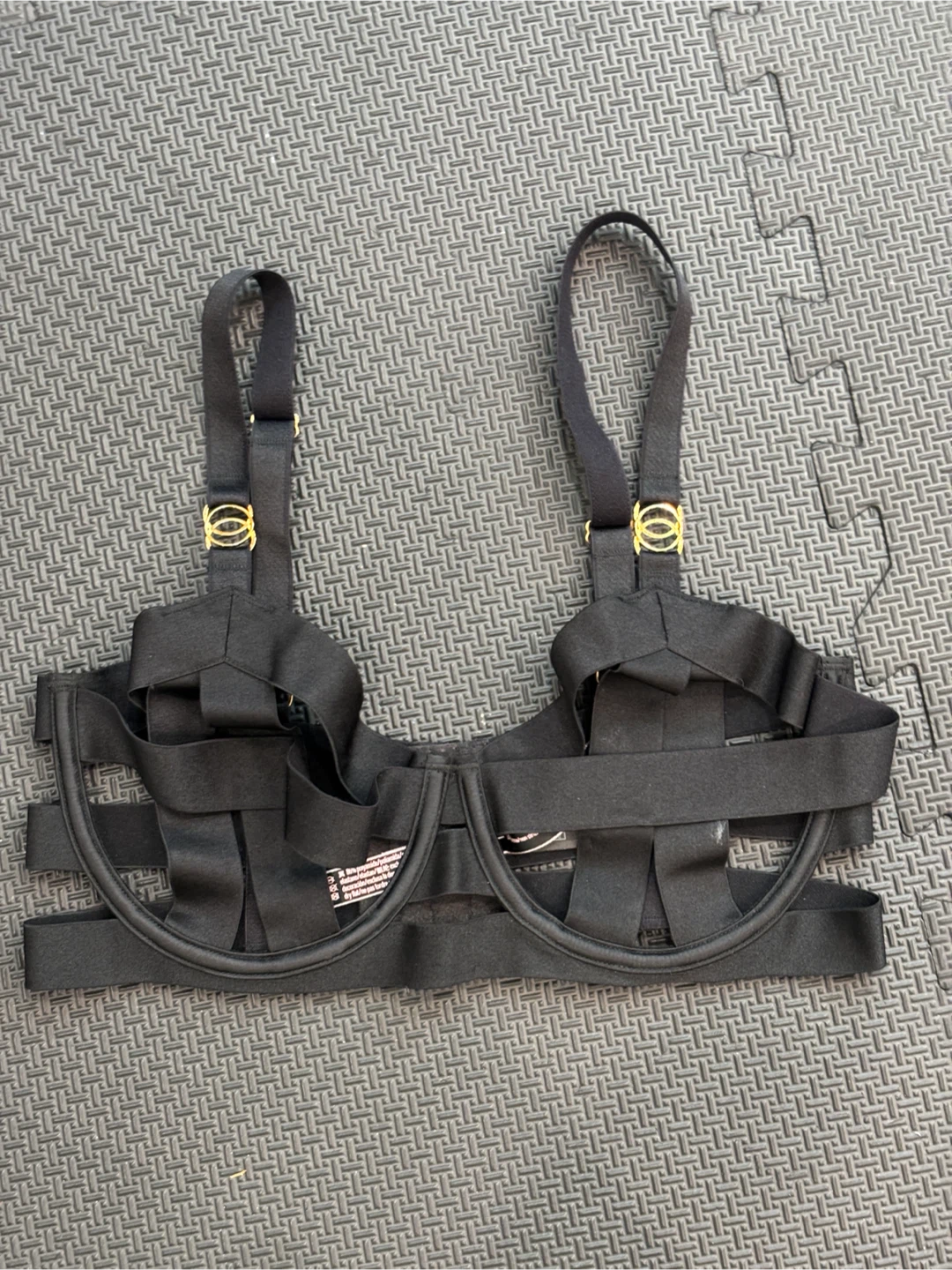 Victoria's Secret Black Cage Bra 34D