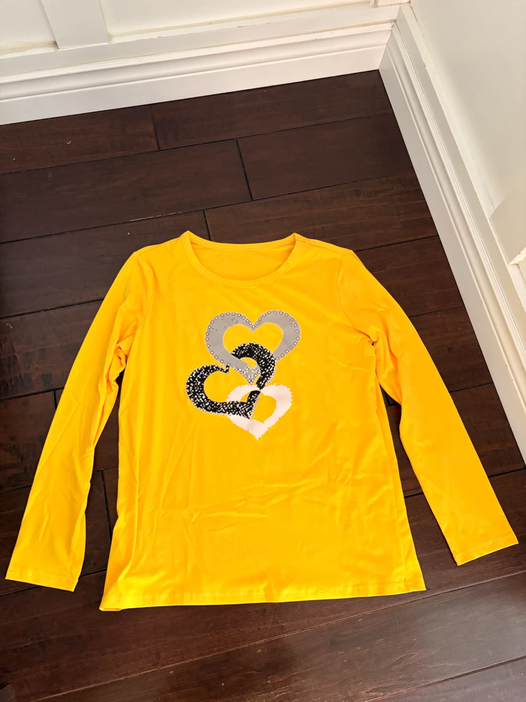 Long sleeve shirts (2) - Pink dragonfly & Yellow hearts - photo 2