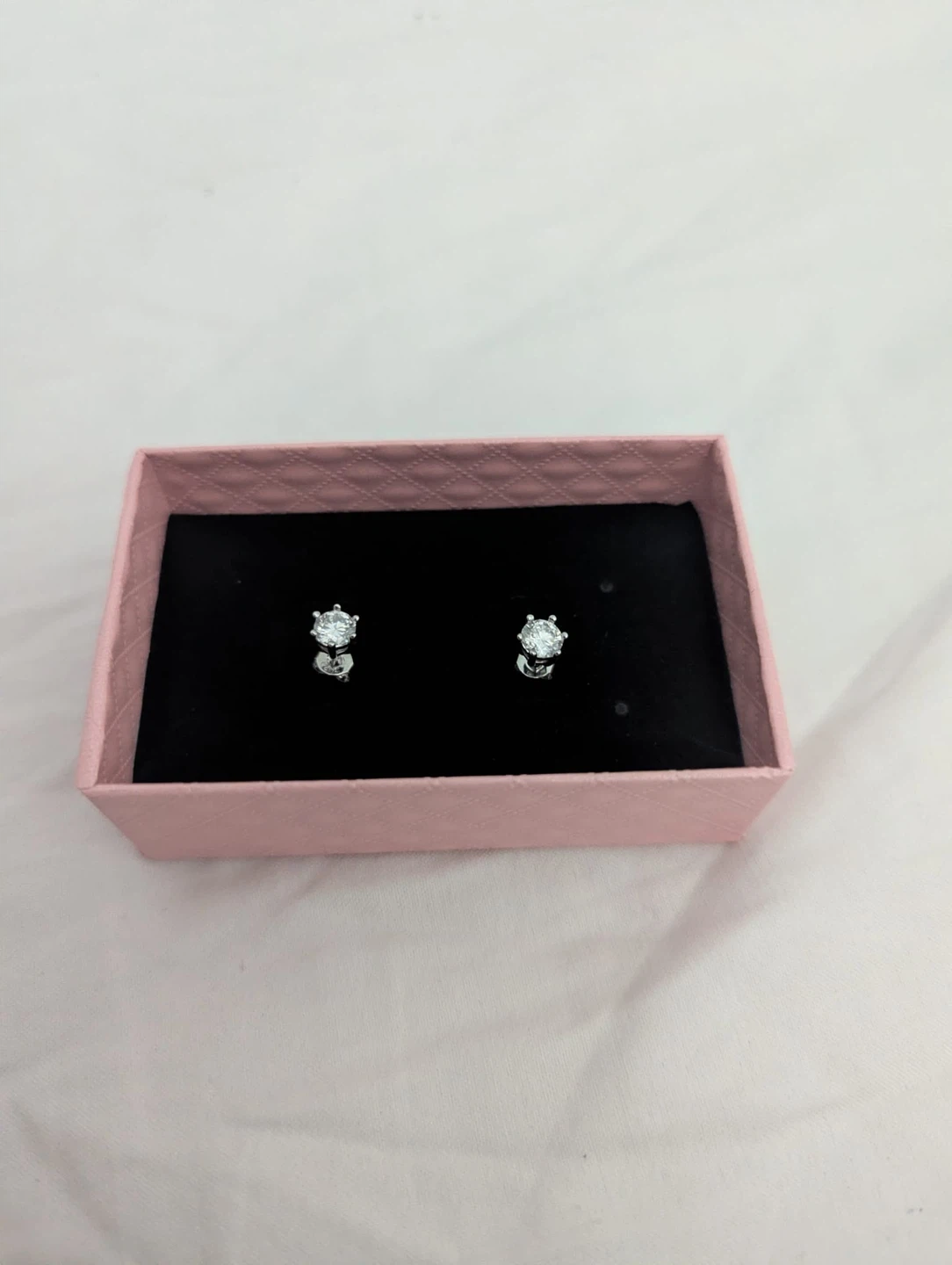 Moissanite Stud Earrings with GRA Report - photo 2