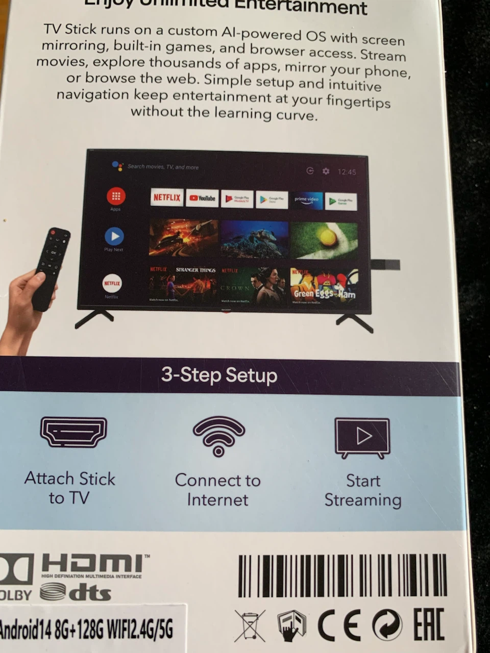 4K Android 14 TV Stick - photo 2