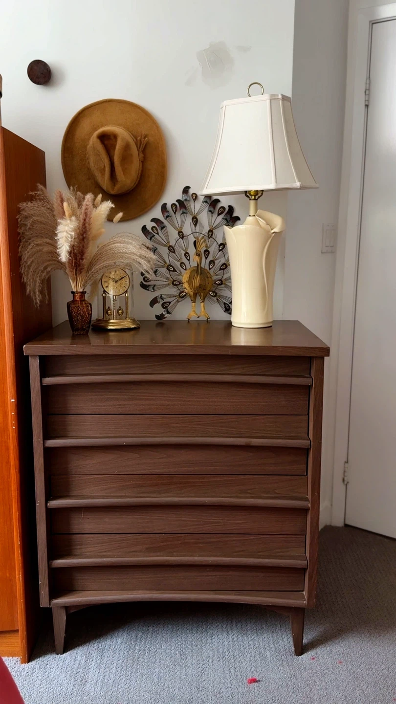 Midcentury Modern Vintage 5-Drawer Dresser