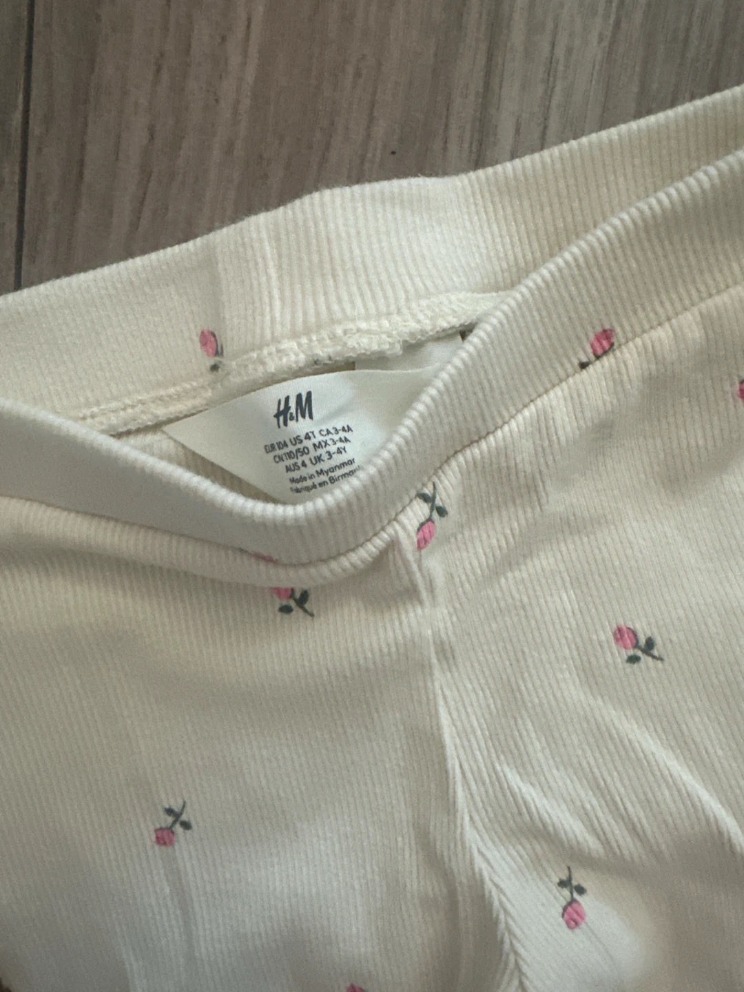 H&M Ribbed Floral Set - Size 4-6A - photo 5