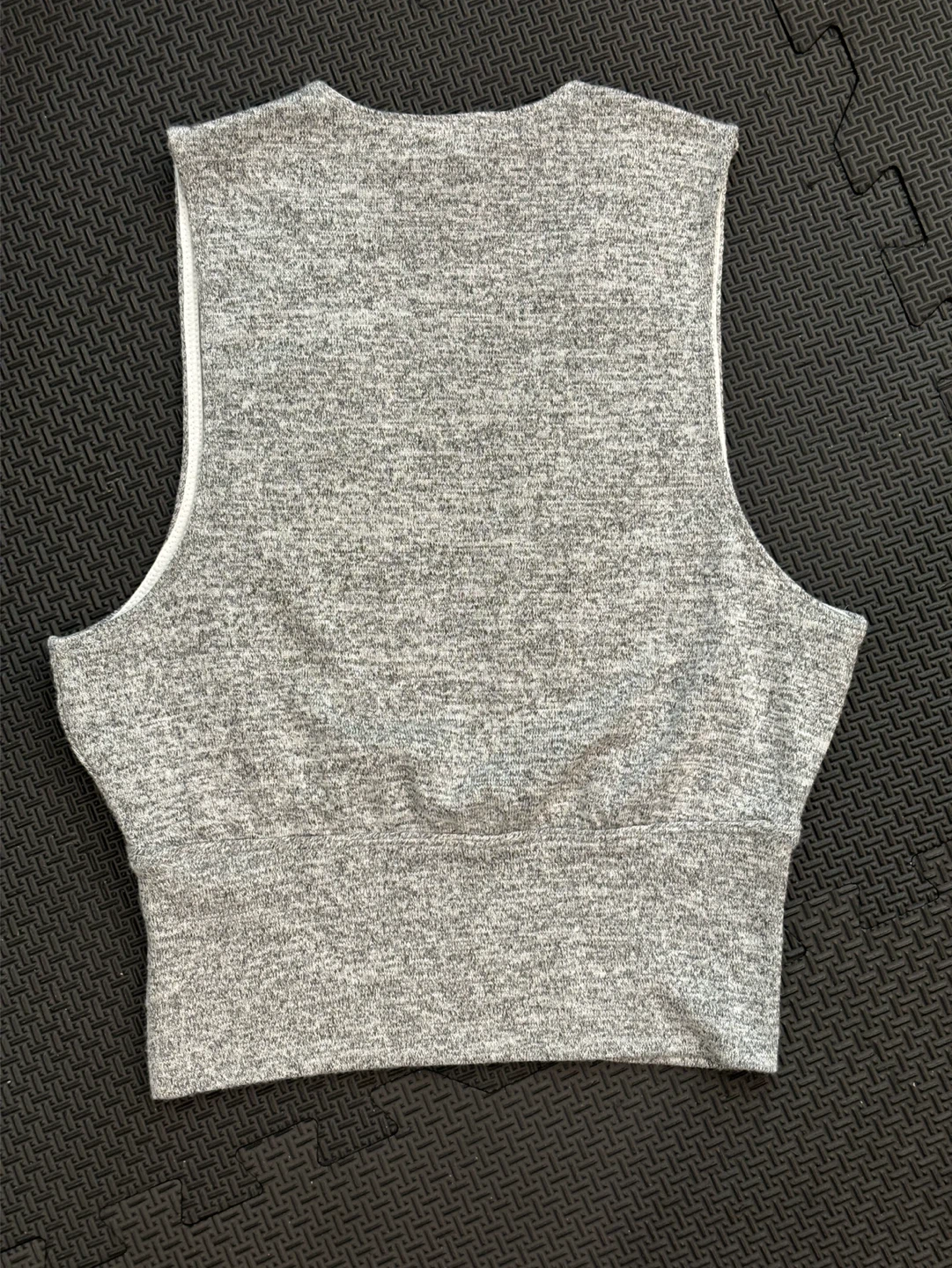Wilfred Free Grey V-Neck Sleeveless Crop Top XS - photo 3