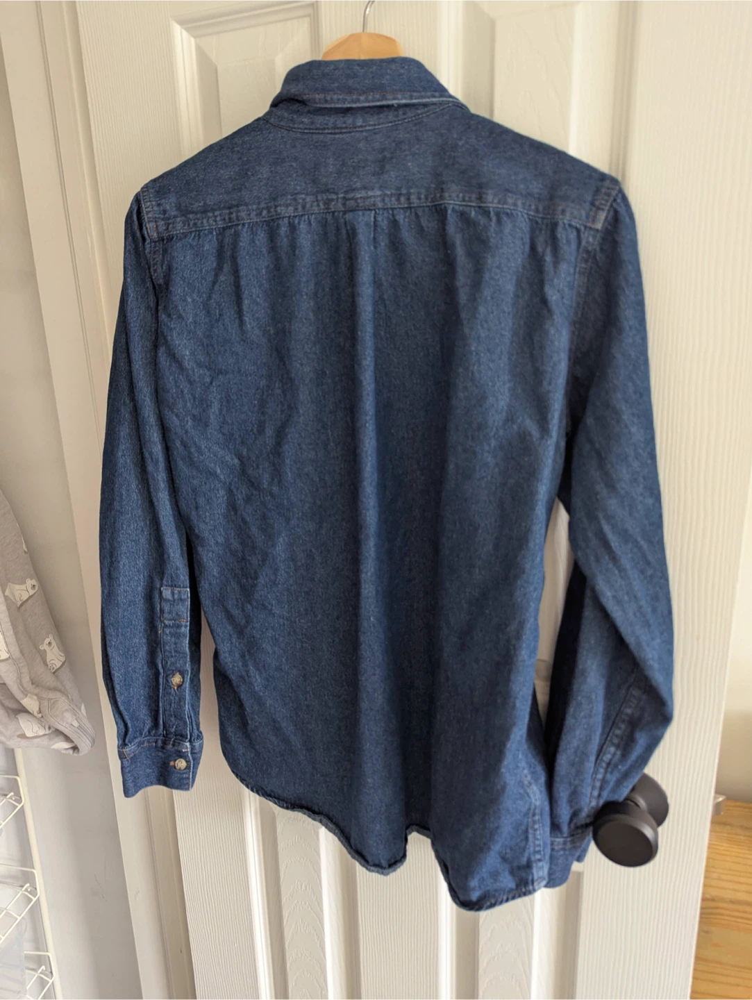 Muttonhead Unisex Size Medium Denim Button Up - photo 2