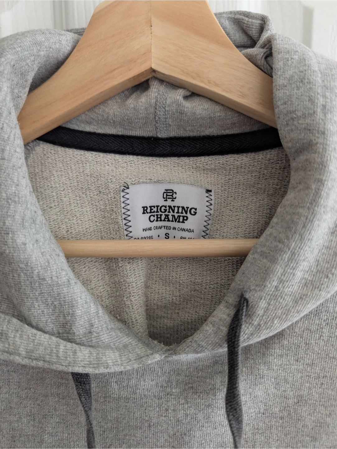 Reigning Champ Men’s S Heavyweight Grey Hoodie - photo 3