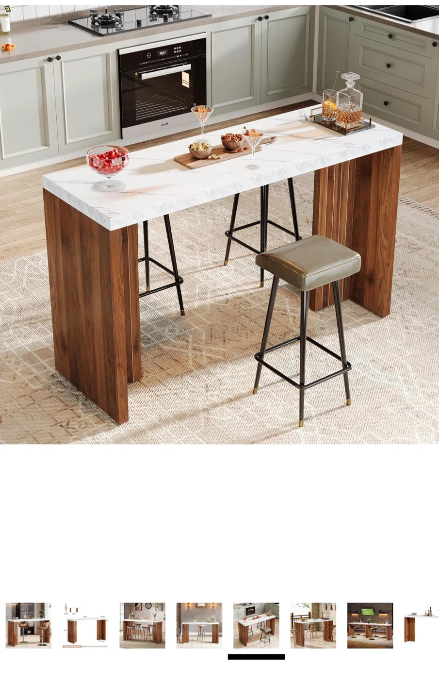 Bar table with chairs - photo 3