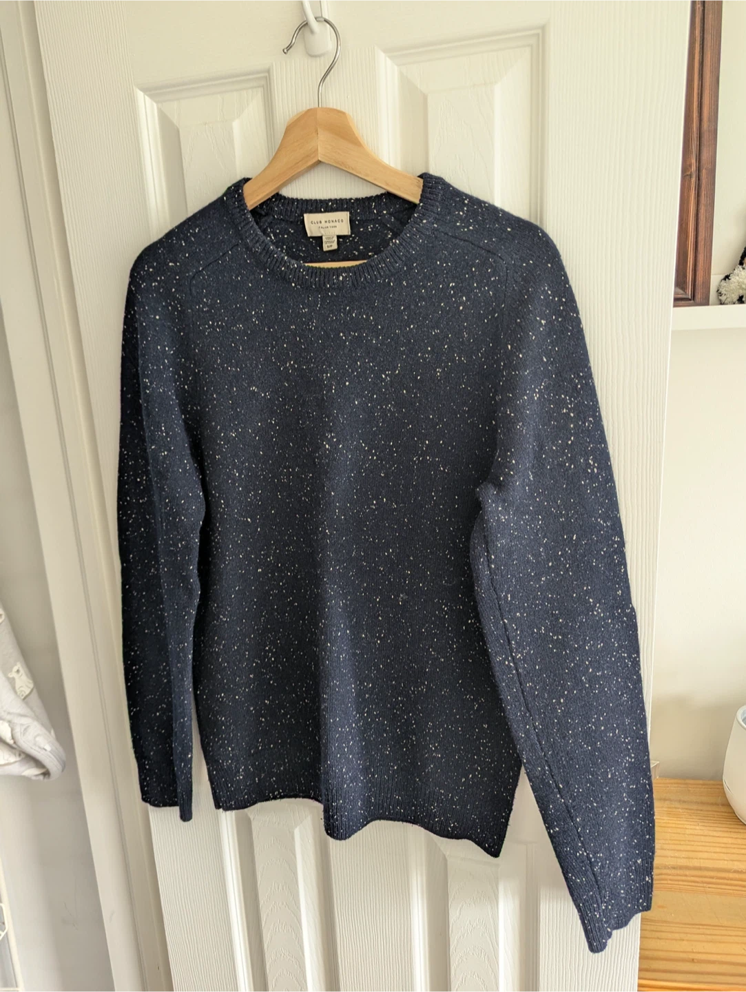 Club Monaco Wool Speckled Blue Sweater Men’s Size Small