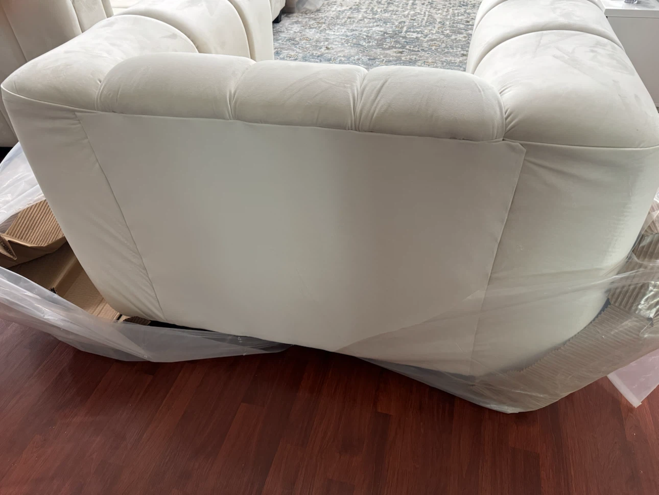 Brand New Beige Upholstered Armchair - photo 3