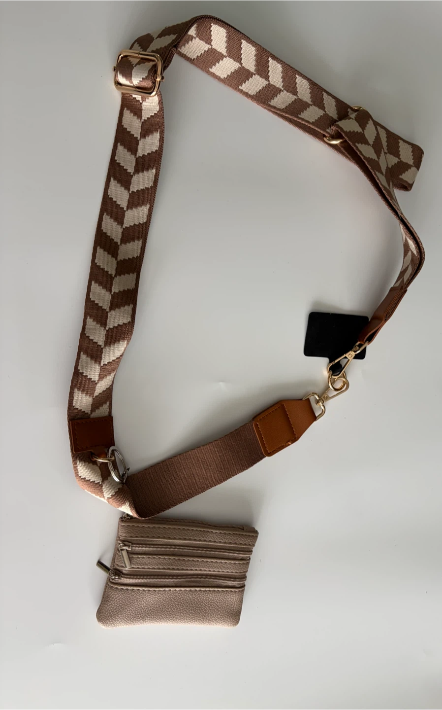 New Crossbody Phone Strap Chain with Zipper Wallet Pouch