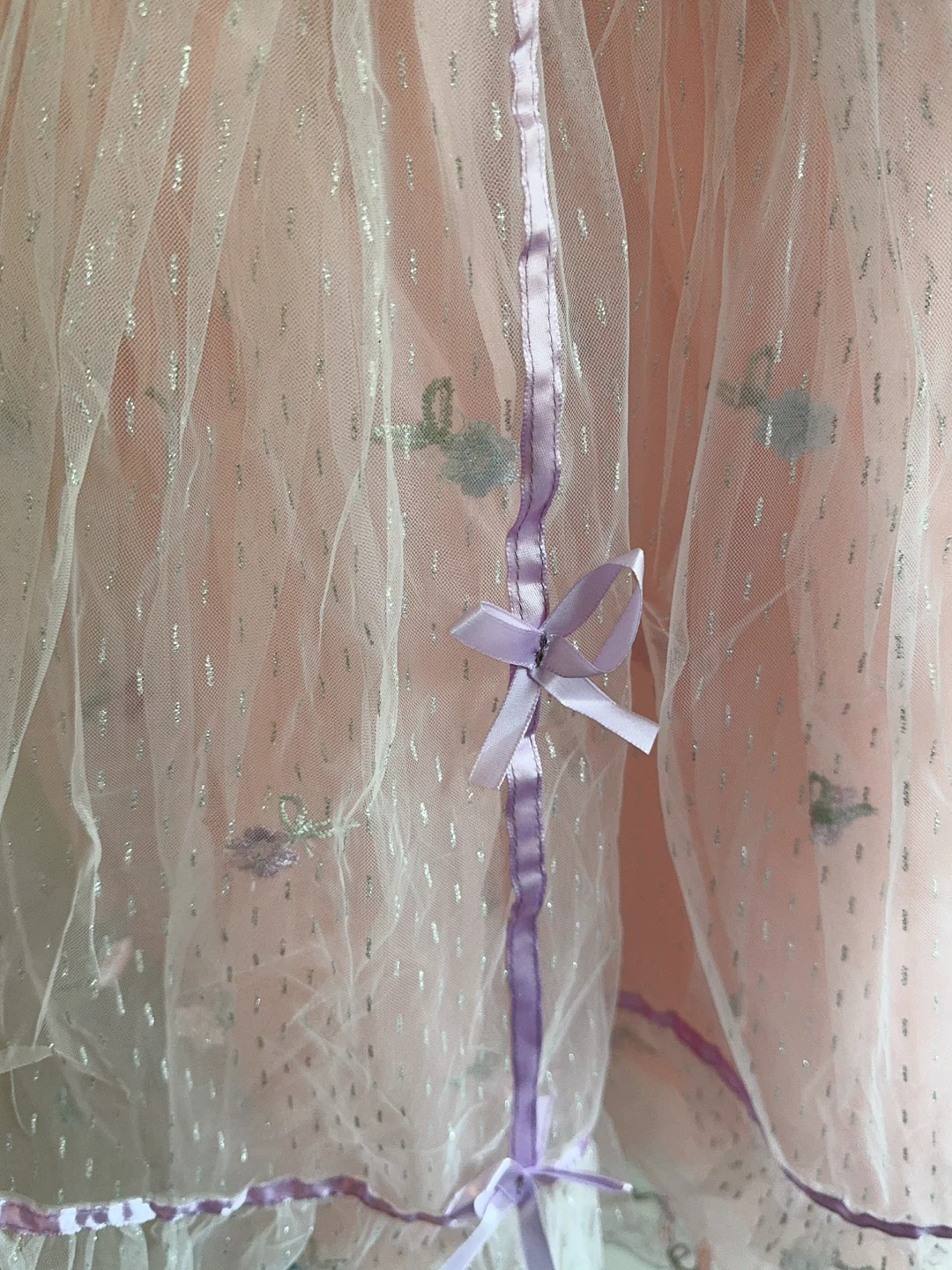 Pink Lace Dress with Bows 8-9T - photo 3