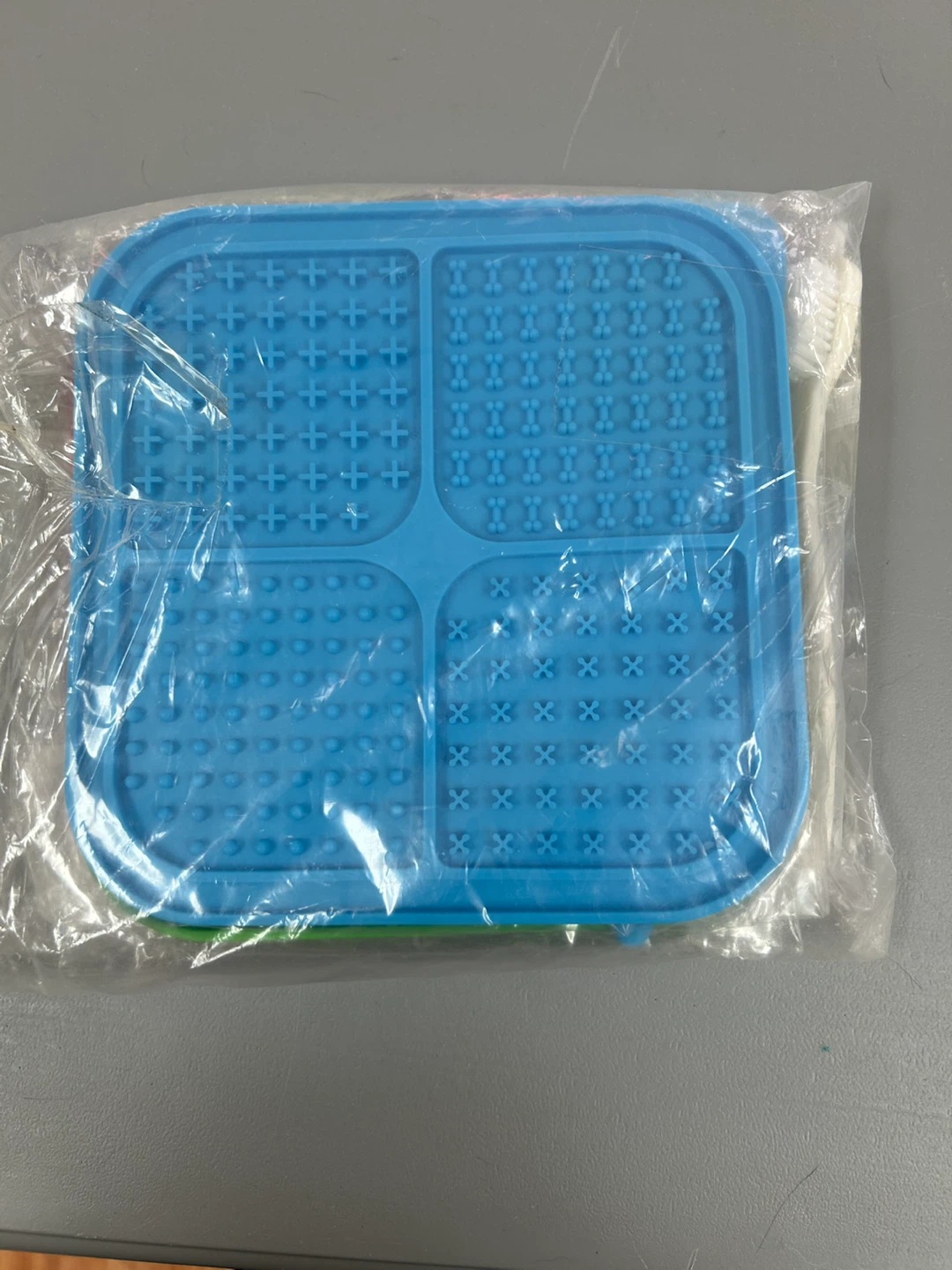 Dog Licking Mat Set with Brush and Spatula