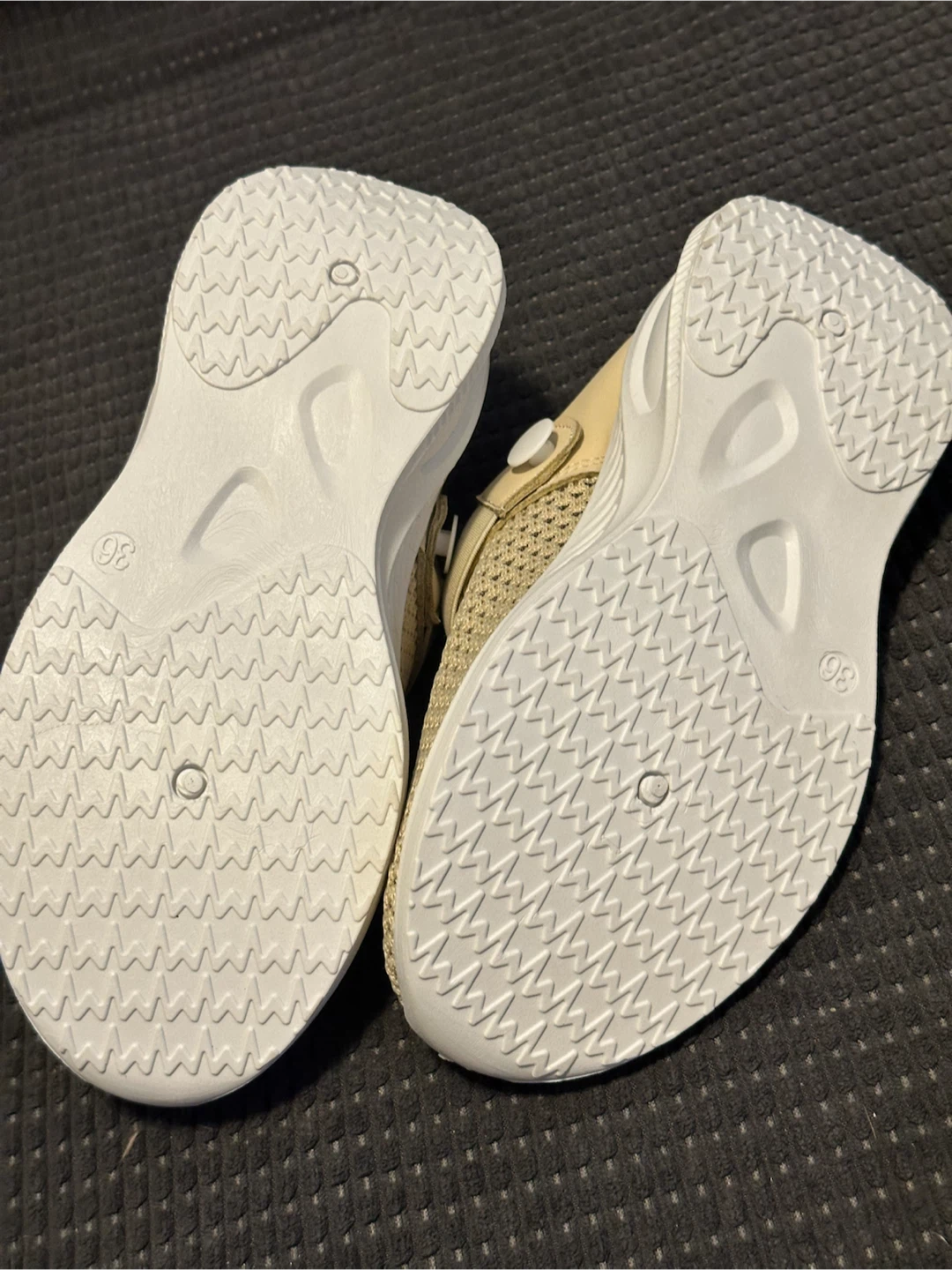 Beige Slip-on Clogs Size 6 - photo 2