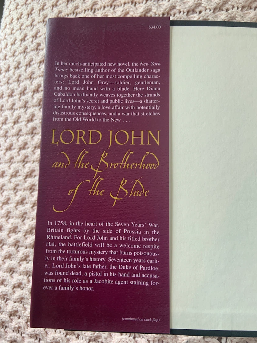 Lord John• Brotherhood the Blade by Diana Gabaldon Book - photo 4