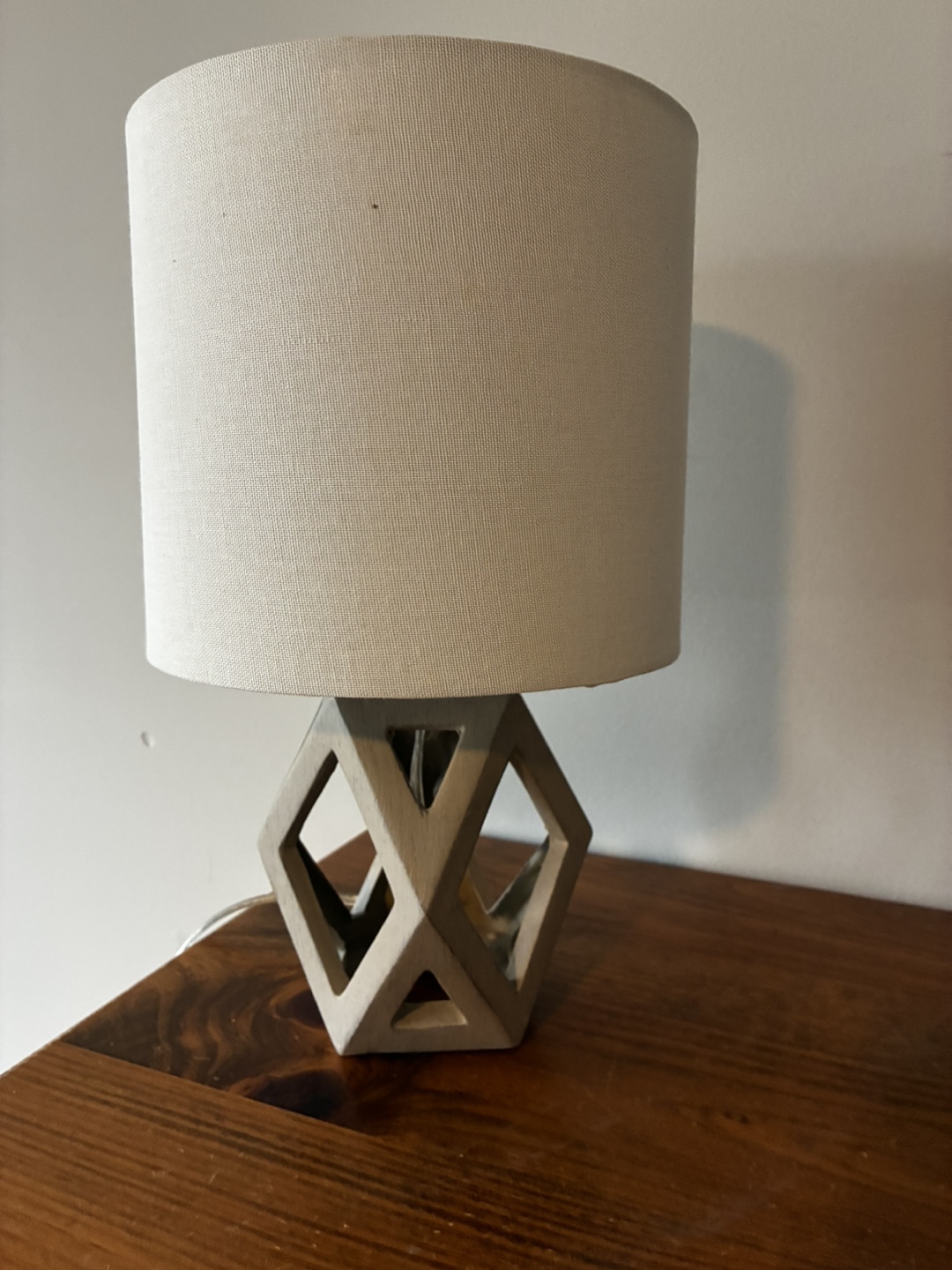 Table Lamp with Geometric Base