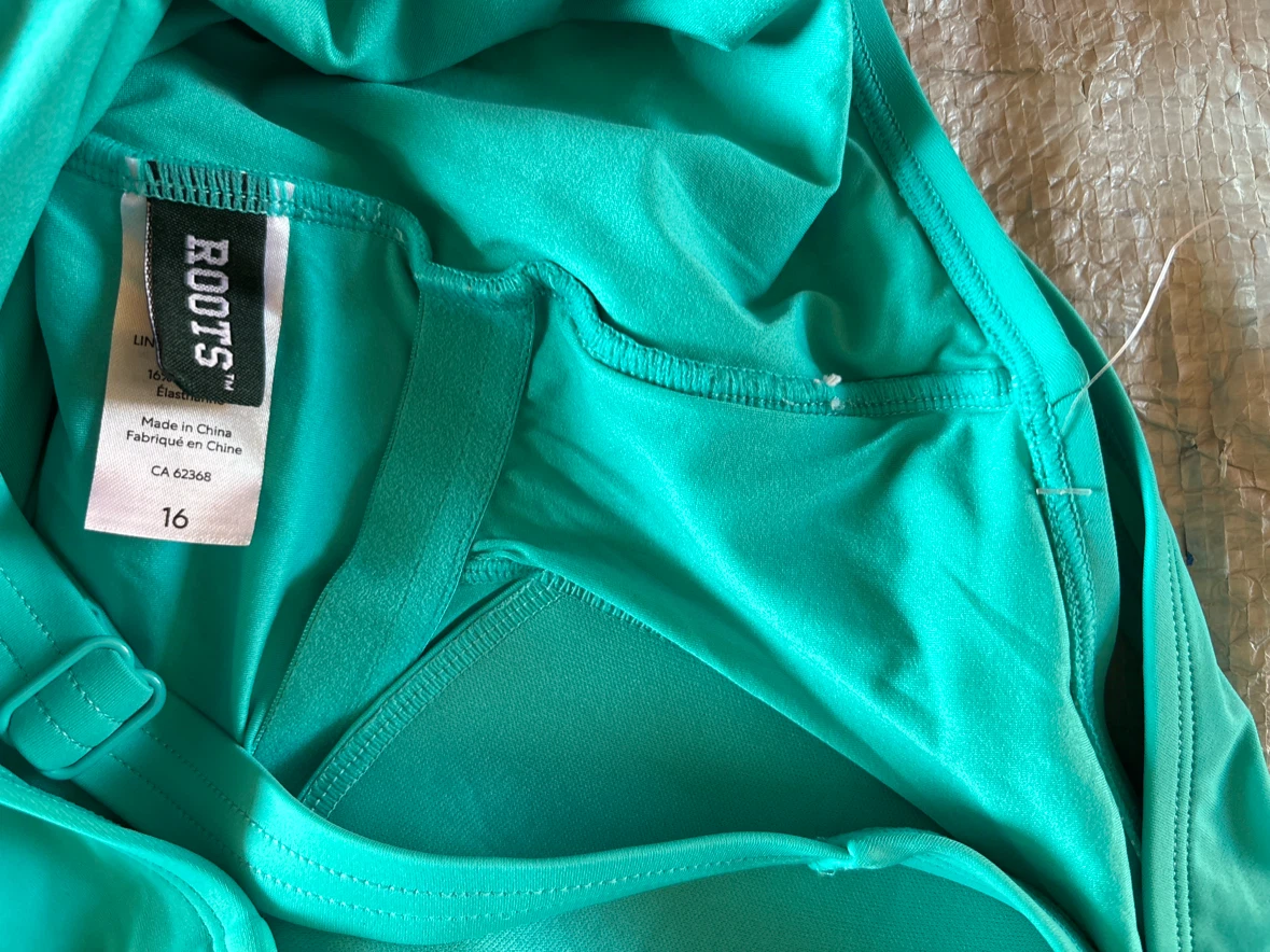 NWOT Roots One-Piece Swimsuit - Teal size 16 - photo 3
