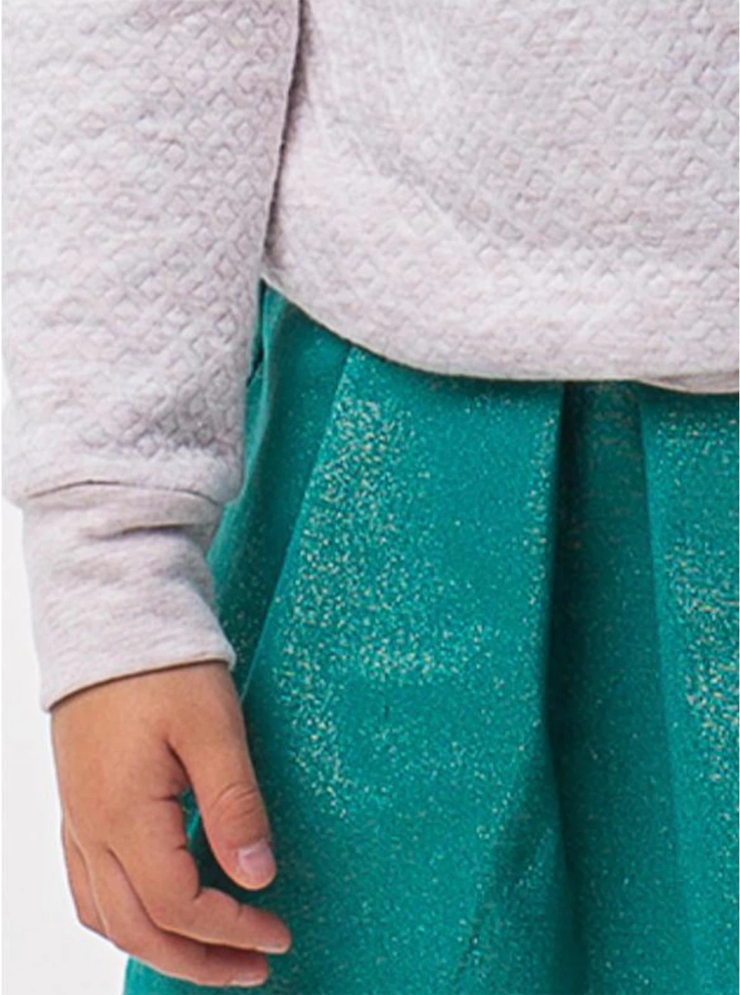 Girls 2-Piece Outfit Set. Sweatshirt & Shimmer Skirt 18-36months - photo 2