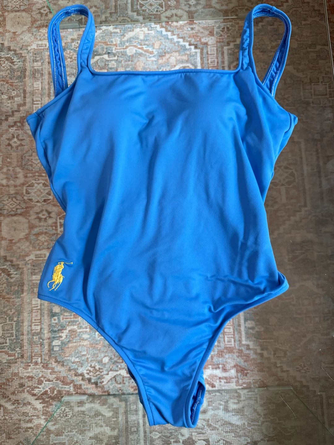 Ralph Lauren Blue One-Piece Swimsuit size: 12