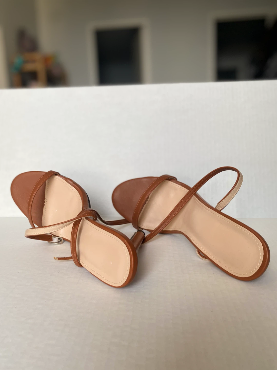 Women’s Brown Ankle Straps Heeled Sandals - photo 4