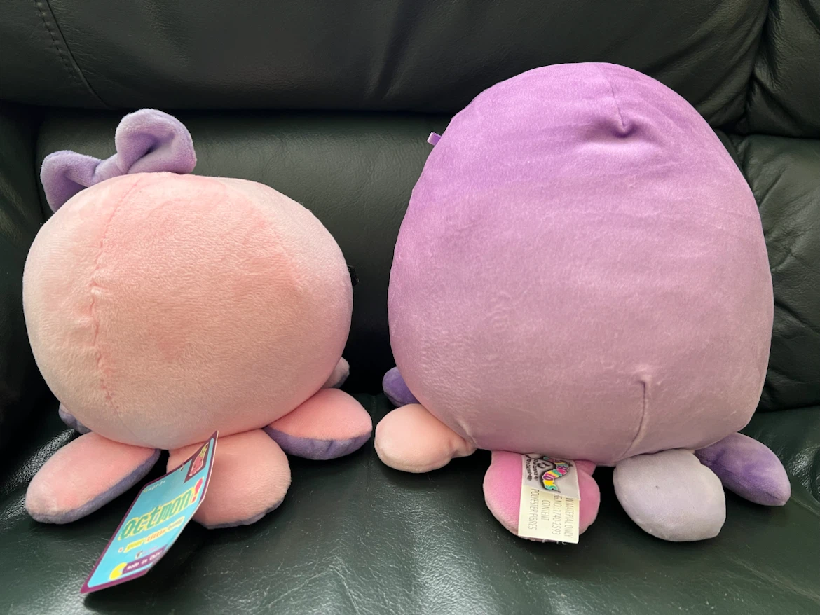 2 Pink & Purple Octopus Plush Toys - photo 2