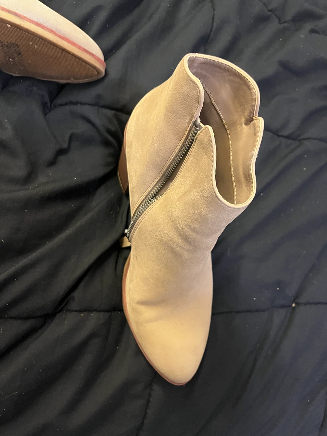 MIA Tan Suede Ankle Boots - photo 2