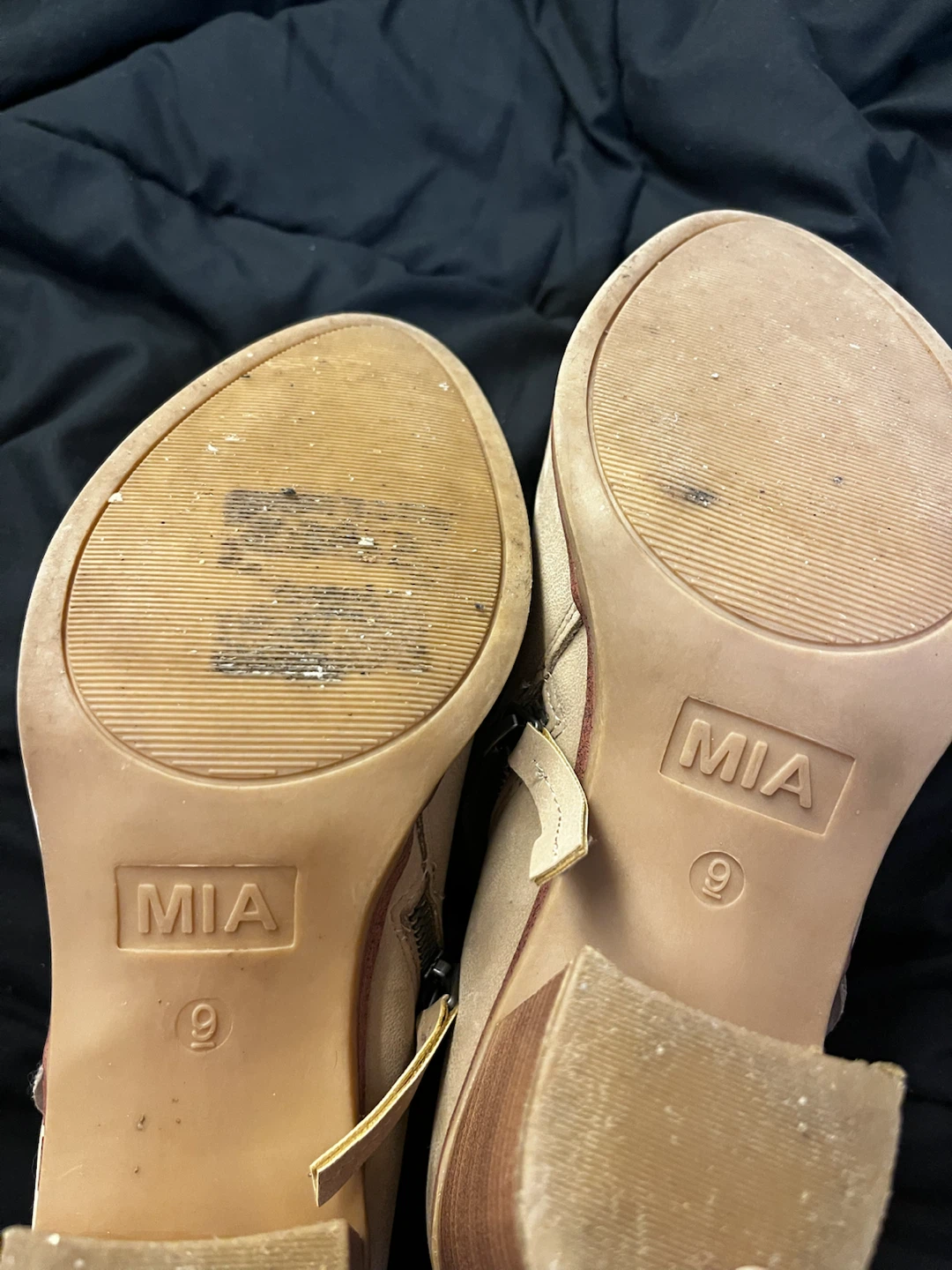 MIA Tan Suede Ankle Boots - photo 3