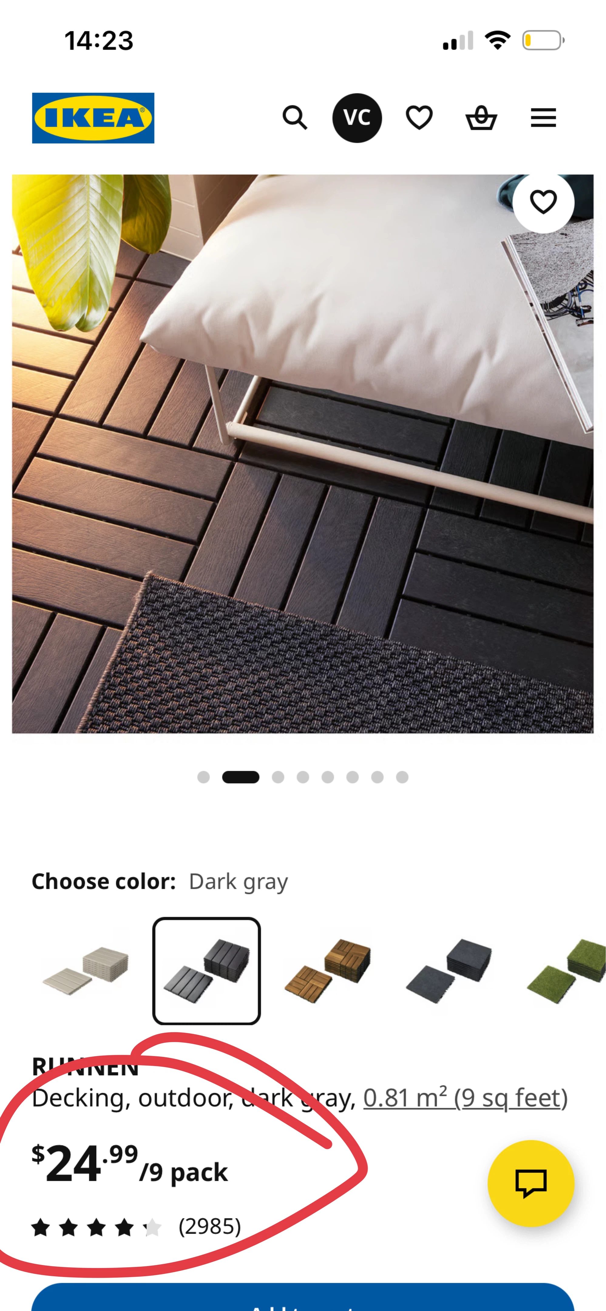 Deck Tiles - Dark Grey Interlocking Patio Flooring - photo 5
