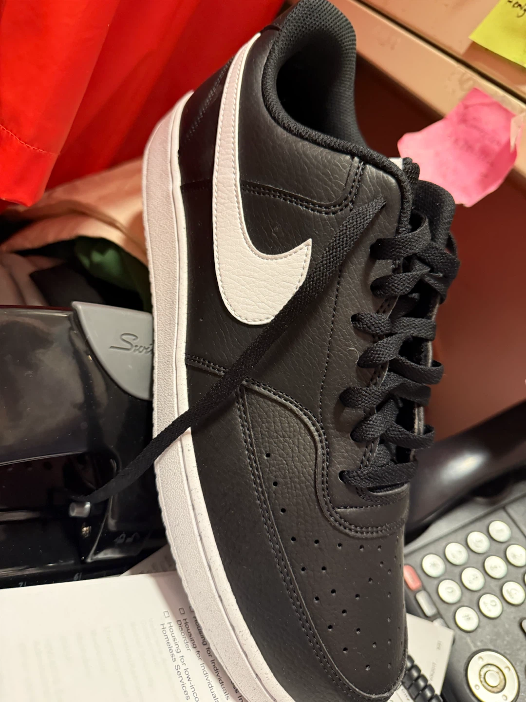 Nike Court Vision Lo NN Black White Sneakers - photo 3