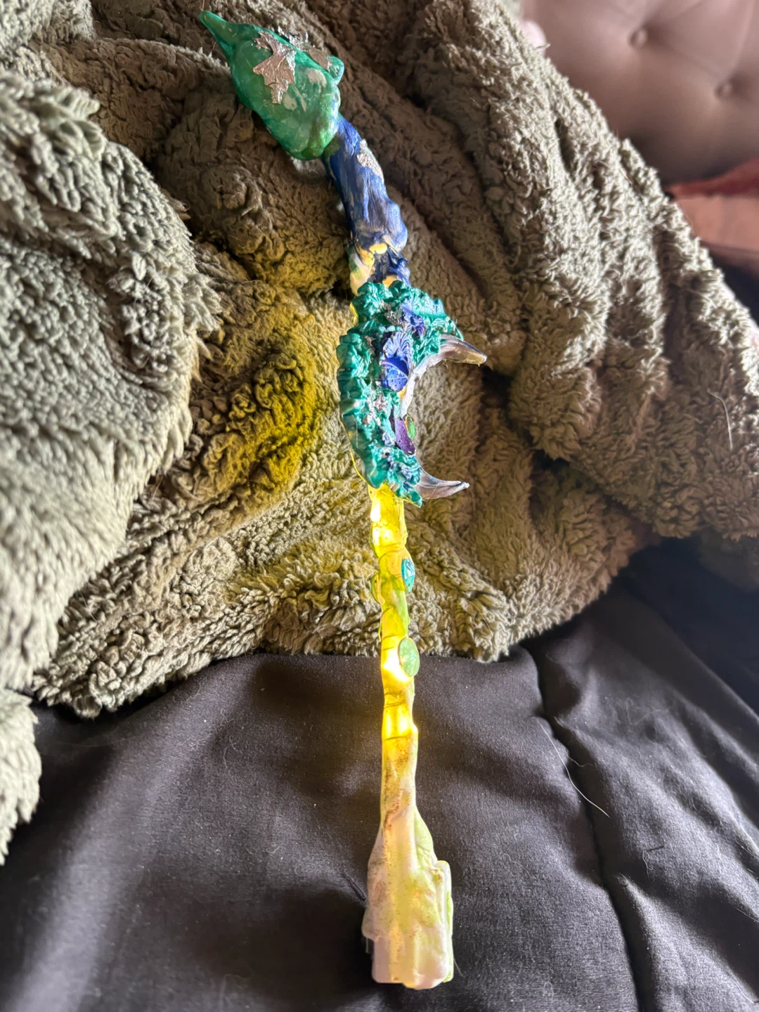 Handmade Fantasy Wand with Lights - photo 2