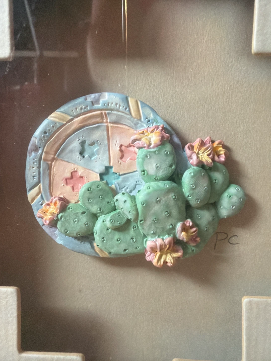 Vintage Figi Graphics 3D Hand Cast Paper Art Southwest Trio - photo 3