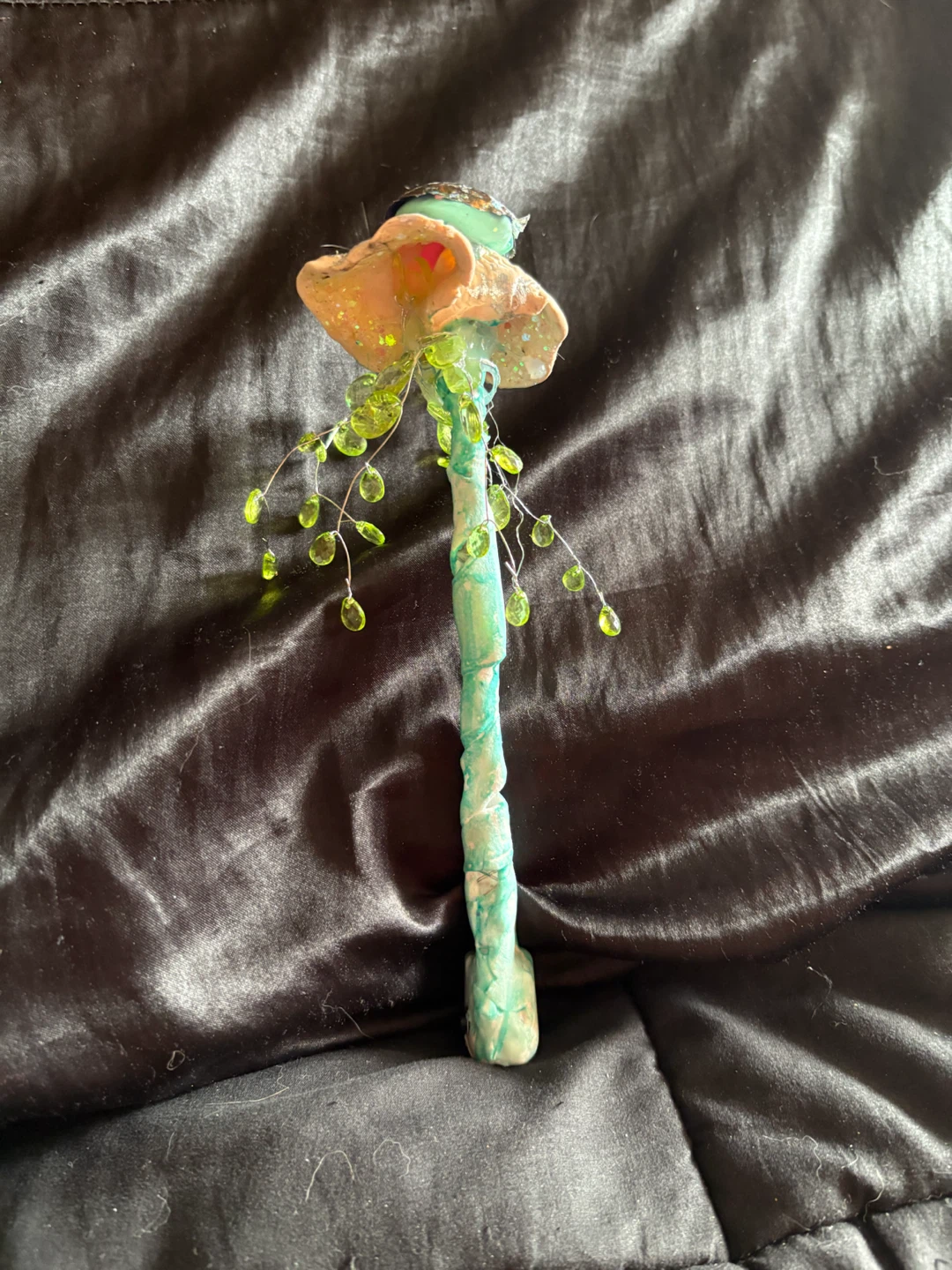 Handmade Mushroom Wand with Lights - photo 2