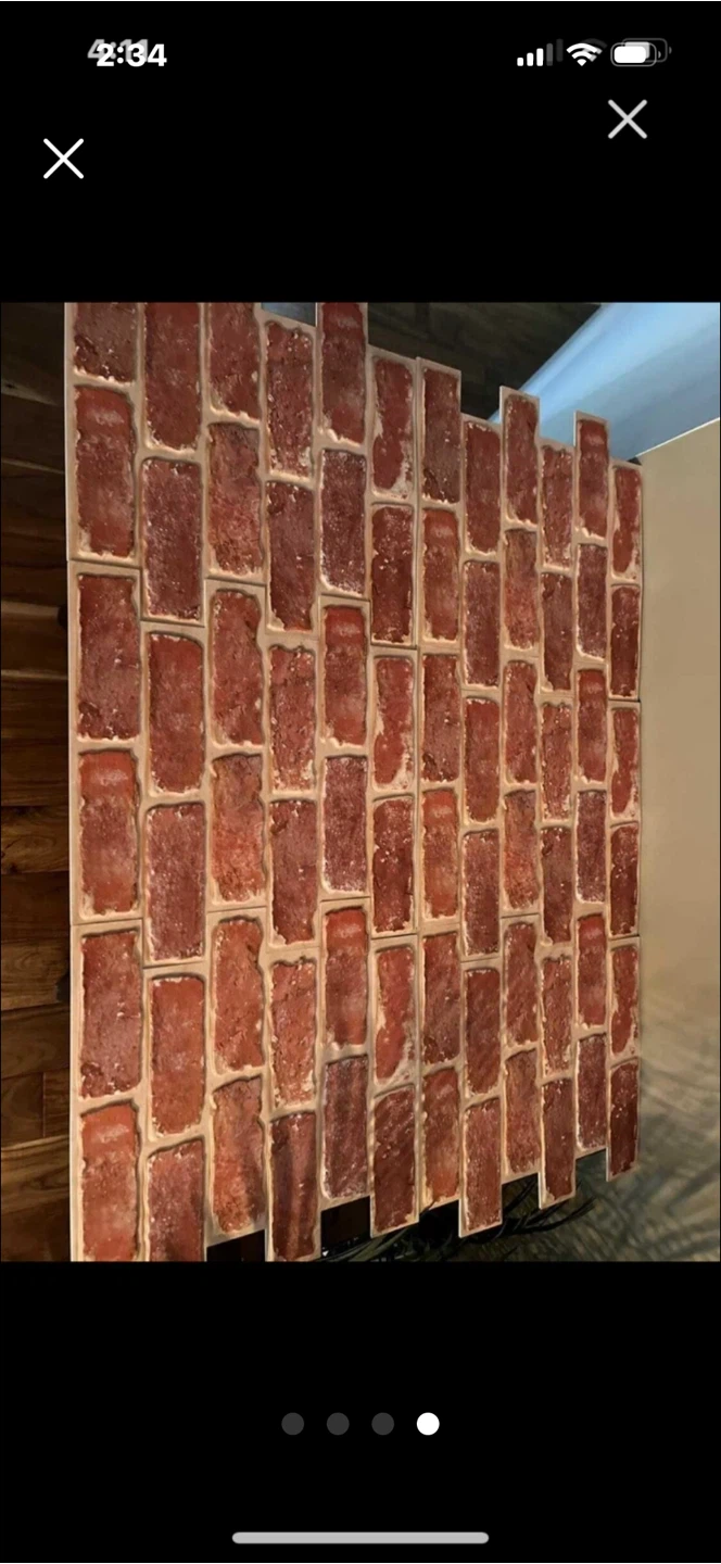 Red Brick peel and stick  Wall Tiles - photo 2