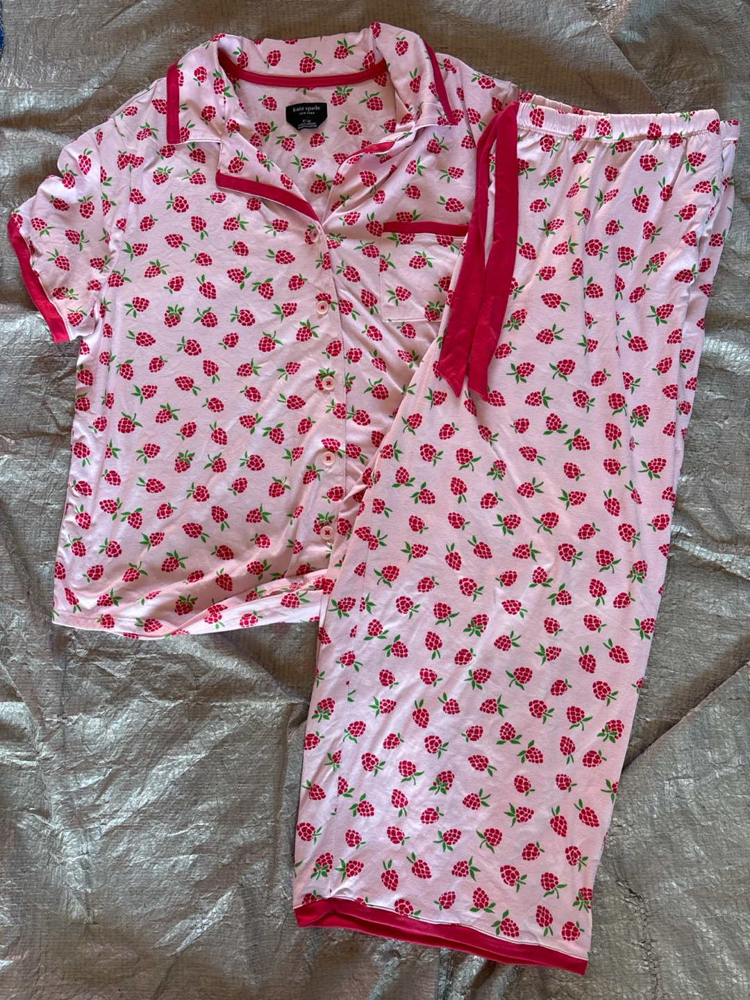 NWOT Kate Spade New York Raspberry Pajama Set