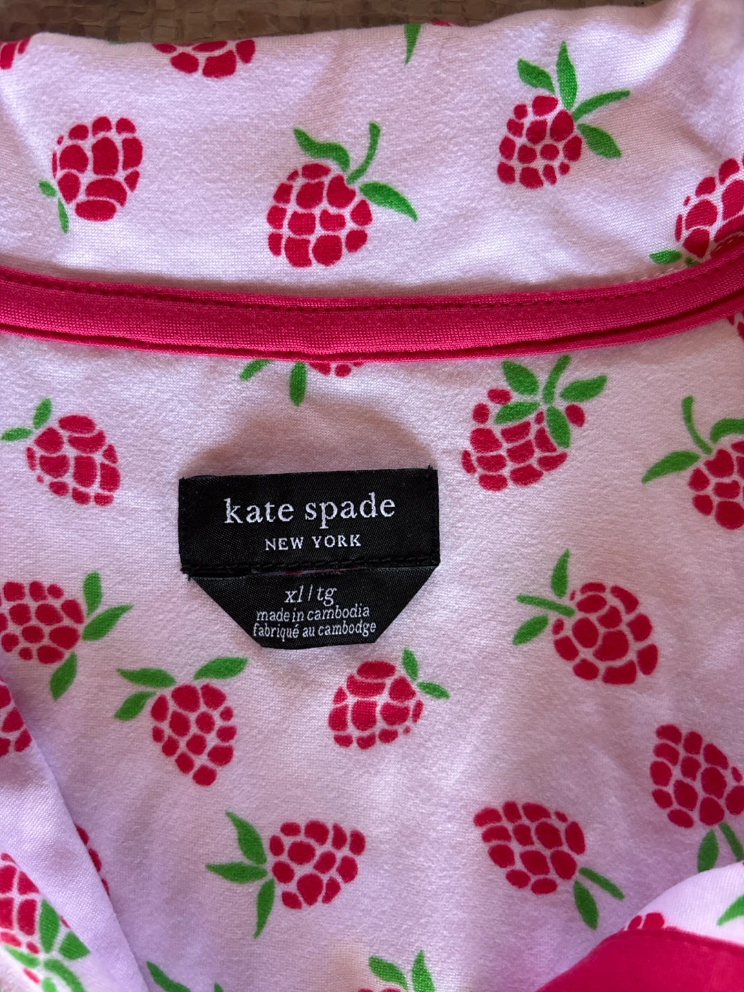 NWOT Kate Spade New York Raspberry Pajama Set - photo 2