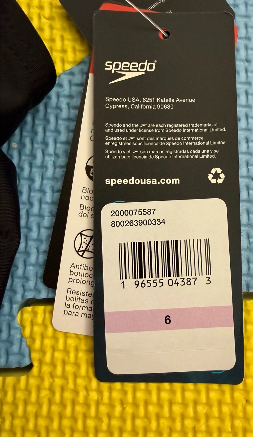Speedo Girl's Black Swimsuit Size 6 - photo 3