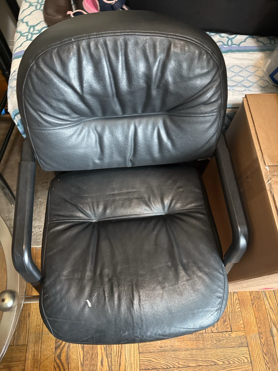 Black Leather Office Chair