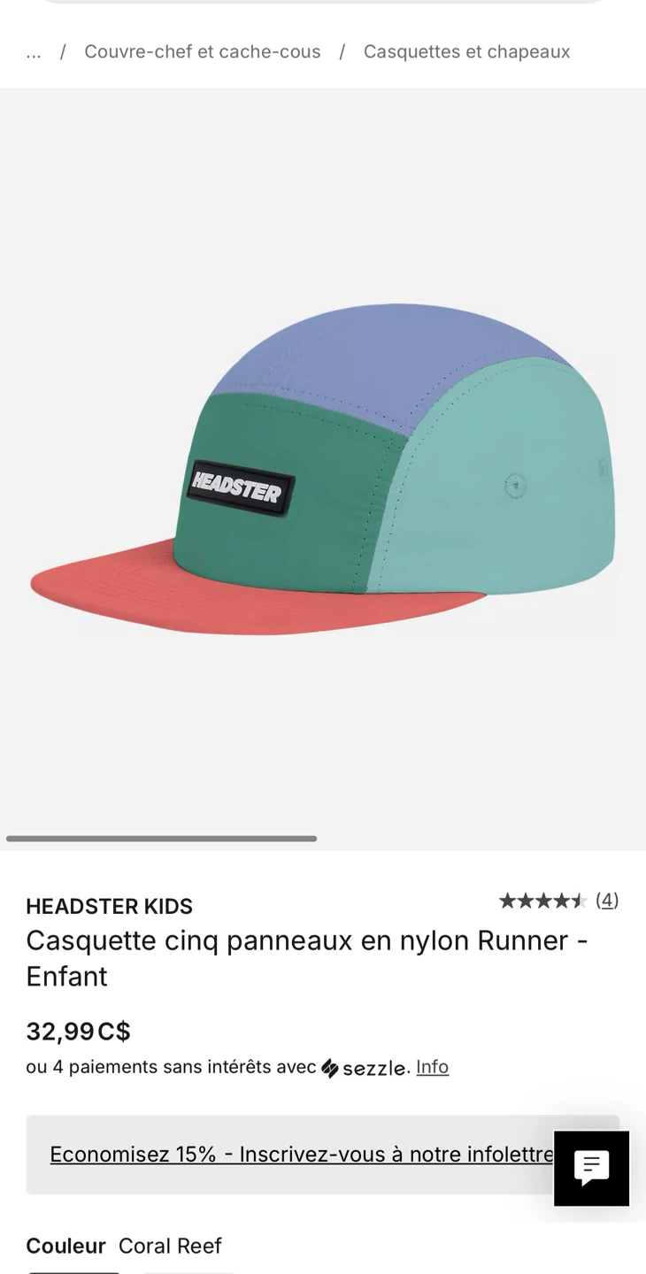 Headster Kids 5-Panel Nylon Runner Cap - photo 5
