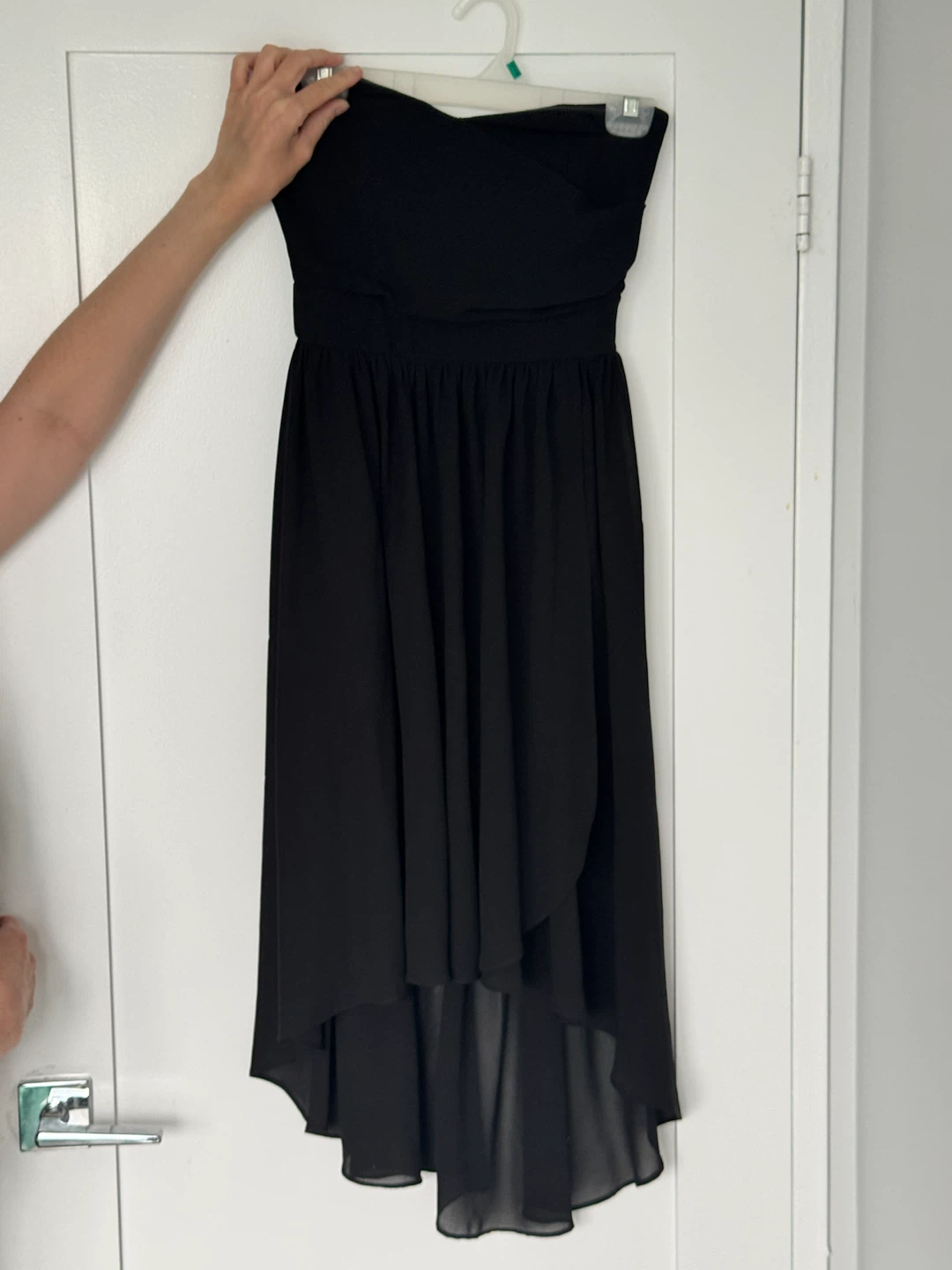 Black Strapless Bridesmaid/Formal Dress