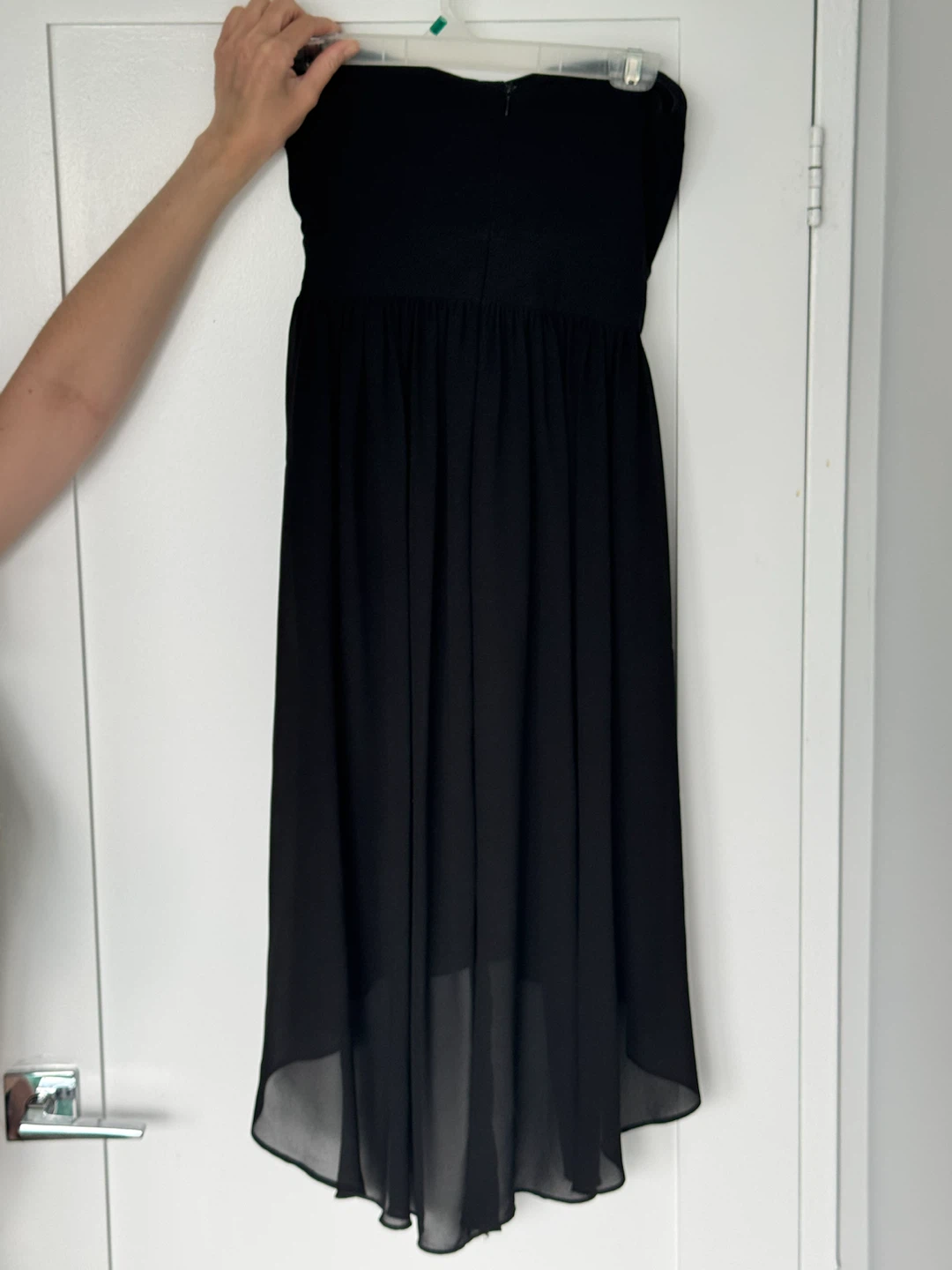 Black Strapless Bridesmaid/Formal Dress - photo 2