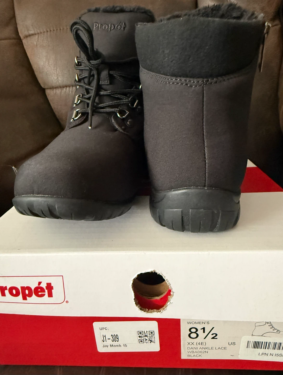 Propet Women's Dani Ankle Lace Black Boots Size 8.5 - photo 5