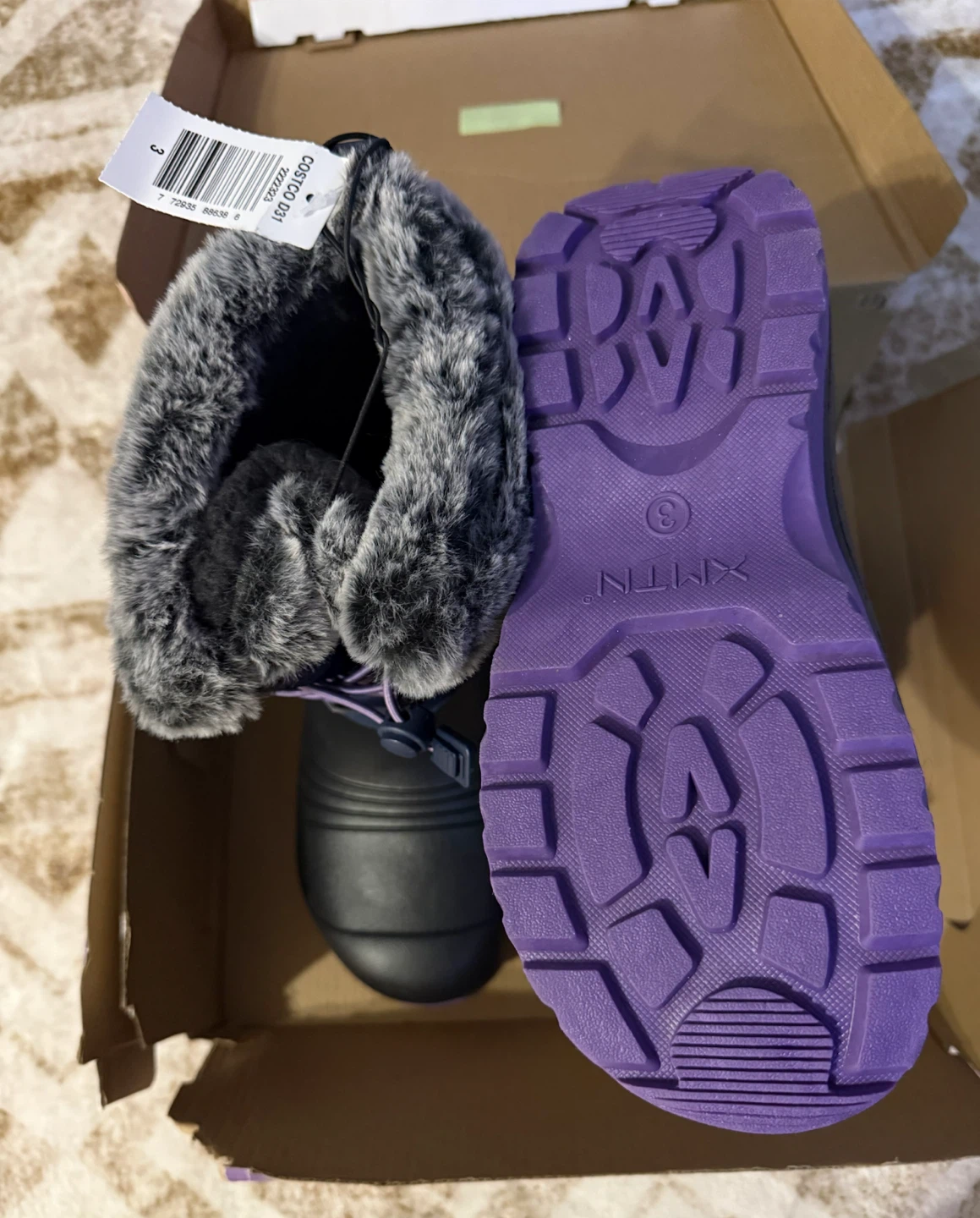 XMTN Kids Winter Boots Size 3 Purple/Violet - photo 2