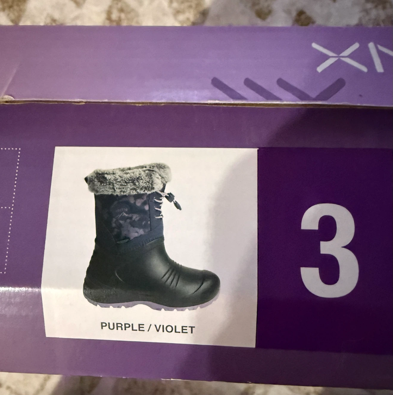 XMTN Kids Winter Boots Size 3 Purple/Violet - photo 4