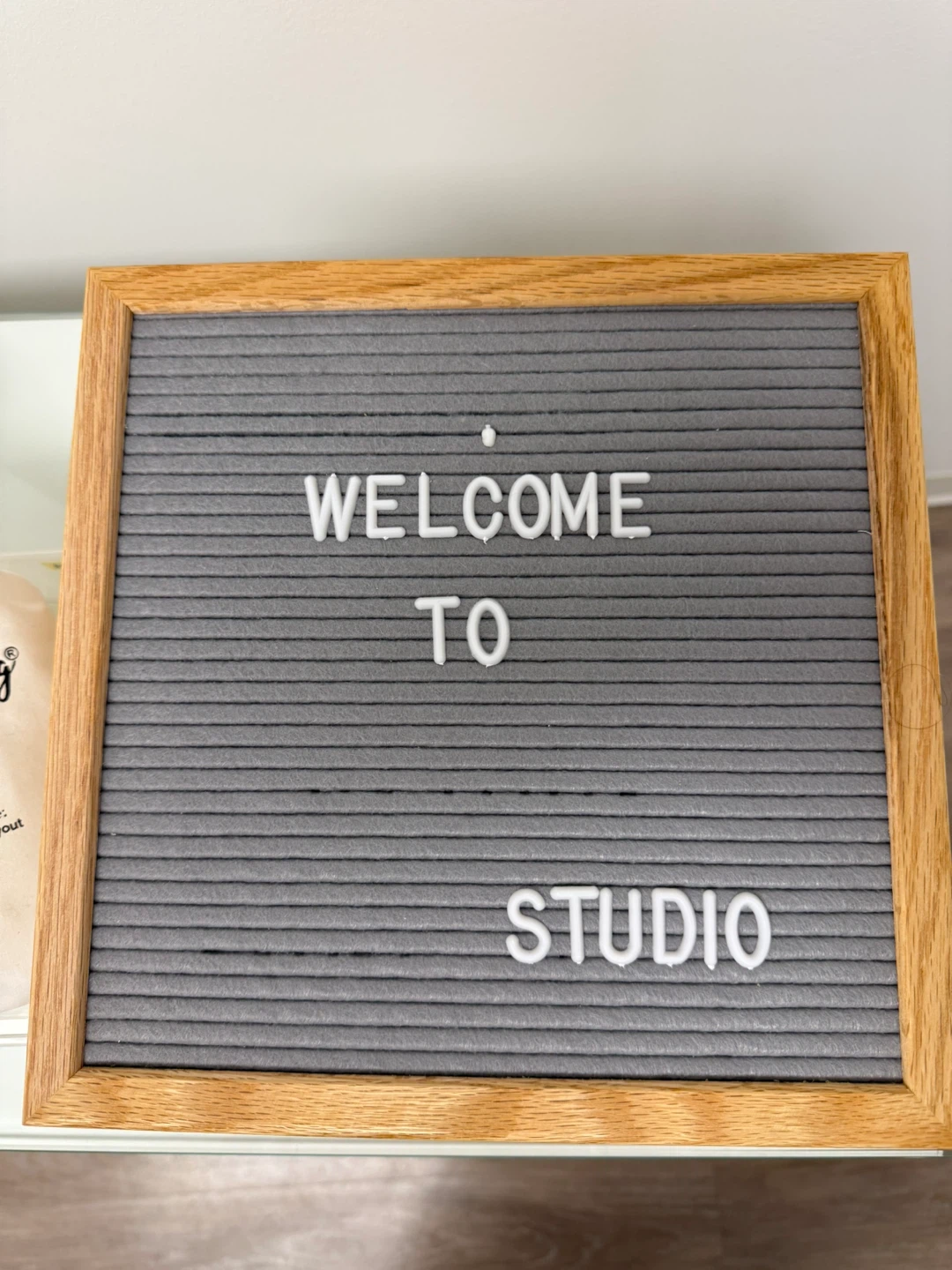 Wooden Framed Felt Letter Board