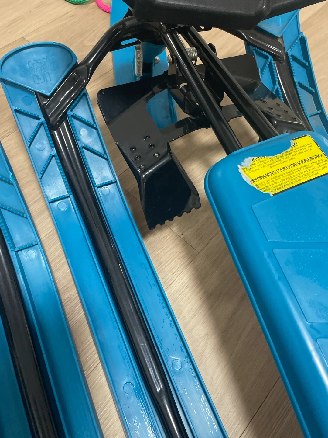Blue Kids Snowmobile Snow Sled - photo 2